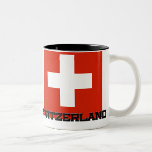 Taza Bicolor Bandera de Suiza