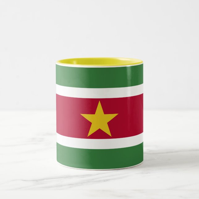 Taza Bicolor Bandera de Surinam (Centro)
