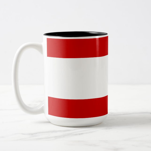 Taza Bicolor Bandera de Tahití (Izquierda)