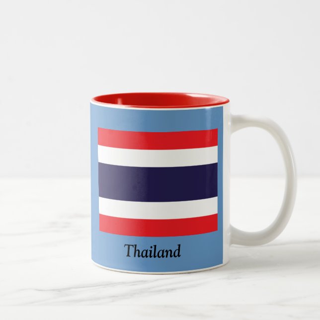 Taza Bicolor Bandera de Tailandia (Derecha)
