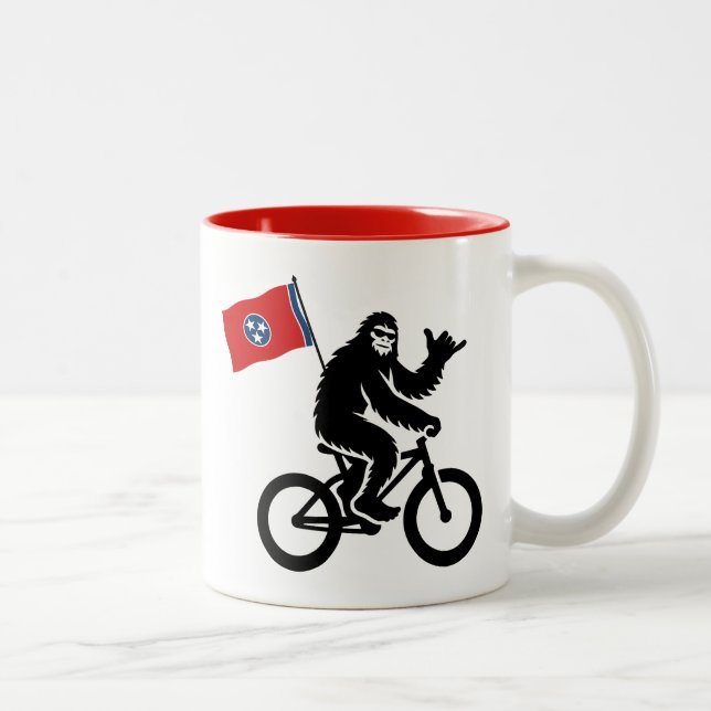 Taza Bicolor Bandera de Tennessee para ciclismo de pie (Derecha)