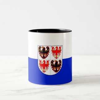 Taza Bicolor Bandera de Trentino-Alto Adige (Italia)