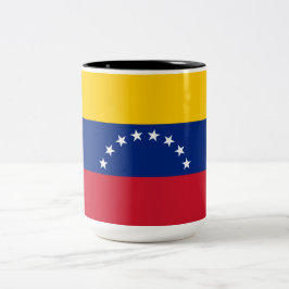 Taza Bicolor Bandera de Venezuela