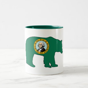 Taza Bicolor Bandera de Washington