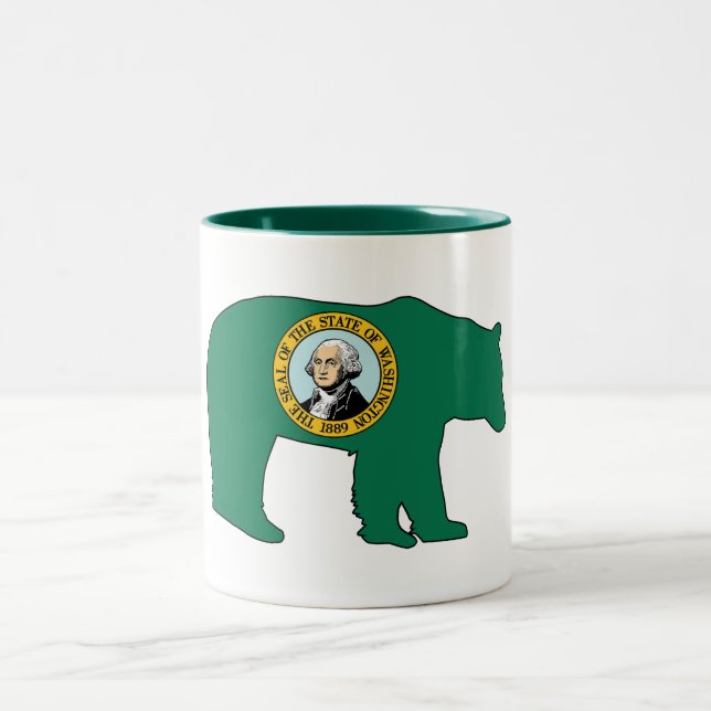 Taza Bicolor Bandera de Washington (Centro)