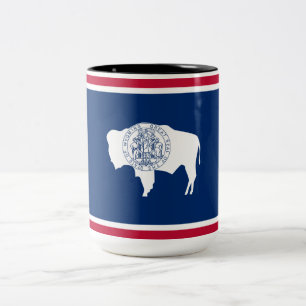 Taza Bicolor Bandera de Wyoming