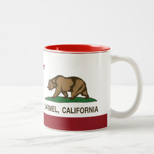 Taza Bicolor Bandera del carmel de la bandera de California