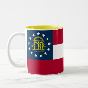Taza Bicolor Bandera del estado de Georgia