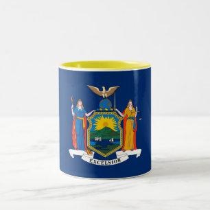Taza Bicolor Bandera del estado de Nueva York