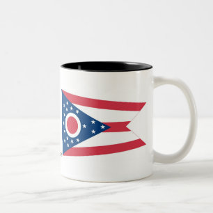 Taza Bicolor Bandera del estado de Ohio