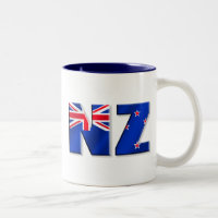 Bandera del logotipo de NZ de Nueva Zelanda