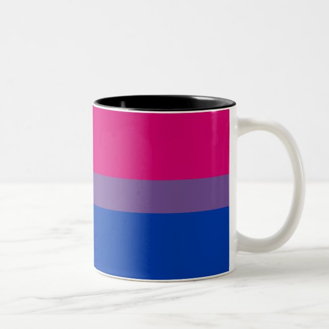 Taza Bicolor Bandera del Orgullo Bisexual (Derecha)