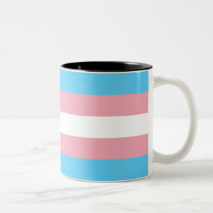 Taza Bicolor Bandera del Orgullo Transgénero