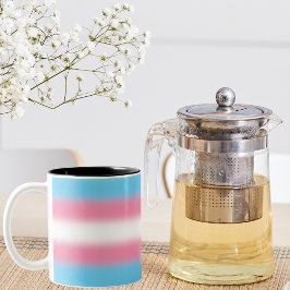Taza Bicolor Bandera del Orgullo Transgénero Gradiente - Bander