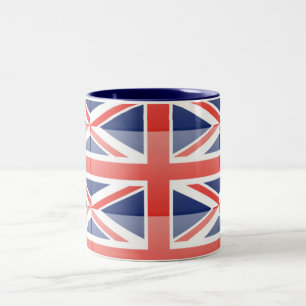 Taza Bicolor Bandera del Reino Unido