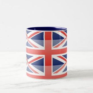 Taza Bicolor Bandera del Reino Unido
