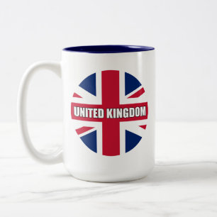 Taza Bicolor Bandera del Reino Unido
