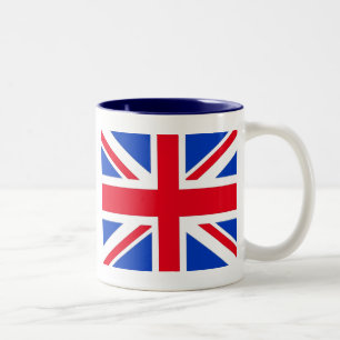 Taza Bicolor Bandera del Reino Unido