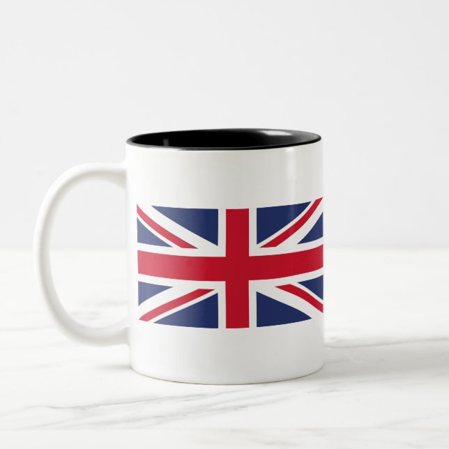 Taza Bicolor Bandera del Reino Unido (Izquierda)