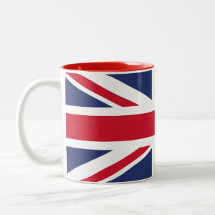 Taza Bicolor Bandera del Reino Unido