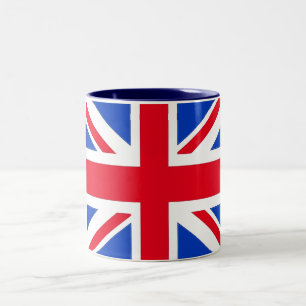 Taza Bicolor Bandera del Reino Unido