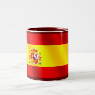 Taza Bicolor Bandera española de los regalos de España para l