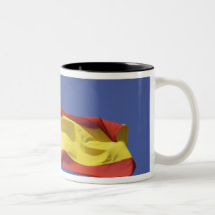 Taza Bicolor bandera española RF)