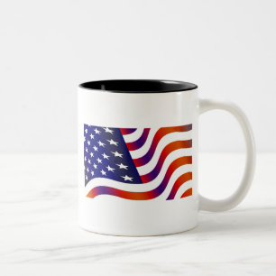 Taza Bicolor Bandera estadounidense