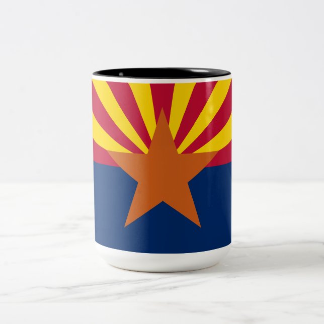 Taza Bicolor Bandera Estatal de Arizona (Centro)