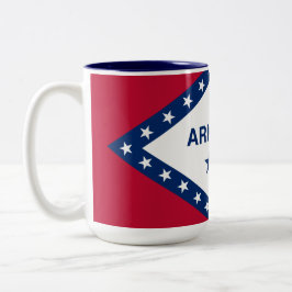 Taza Bicolor Bandera estatal de Arkansas