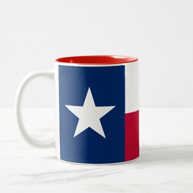Taza Bicolor Bandera Estatal de Texas (Izquierda)