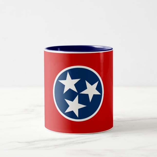 Taza Bicolor Bandera Estatal Tennessee (Centro)