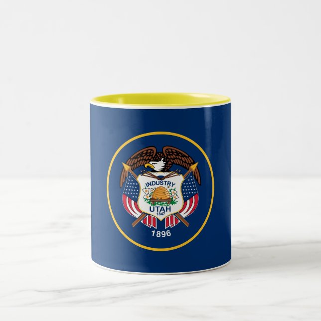 Taza Bicolor Bandera Estatal Utah (Centro)