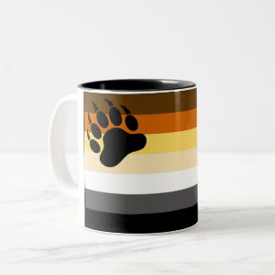Taza Bicolor Bandera gay del orgullo del oso