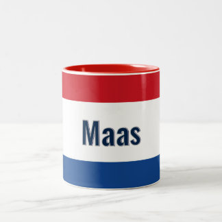 Taza Bicolor Bandera holandesa personalizada