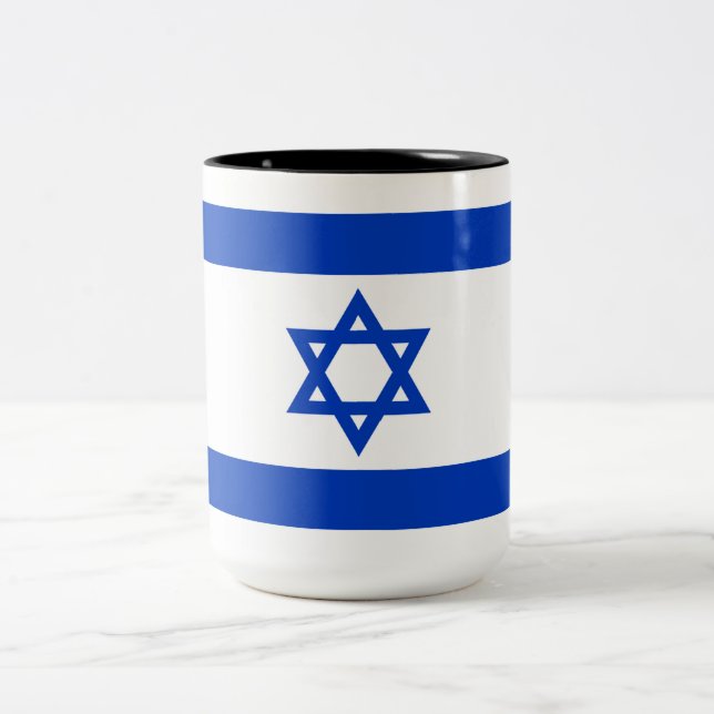 Taza Bicolor Bandera israelí (Israel) (Centro)