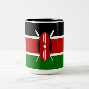 Taza Bicolor Bandera keniana (Kenya)