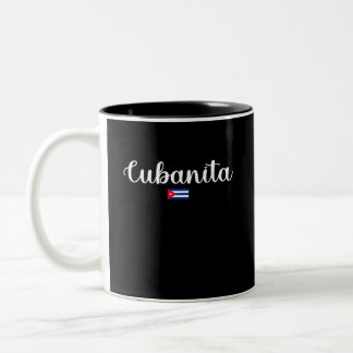 Taza Bicolor Bandera libre cubanita