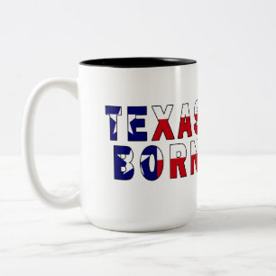 Taza Bicolor Bandera nacida en Texas