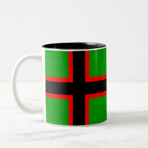 Taza Bicolor Bandera nacional de Karelia