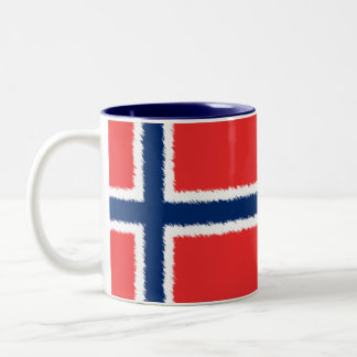 Taza Bicolor Bandera noruega