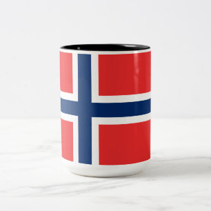 Taza Bicolor Bandera noruega (Noruega)