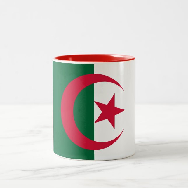 Taza Bicolor Bandera patriótica argelina (Centro)