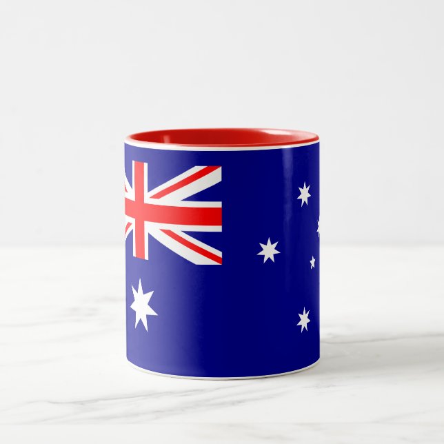 Taza Bicolor Bandera patriótica australiana (Centro)