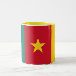 Taza Bicolor Bandera patriótica de Camerún