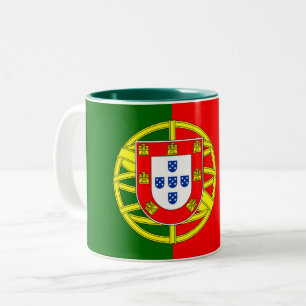 Taza Bicolor Bandera portuguesa