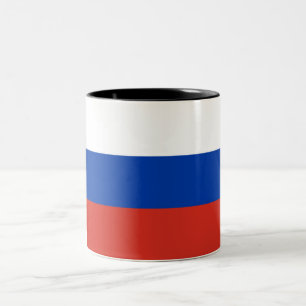 Taza Bicolor Bandera rusa (Rusia)