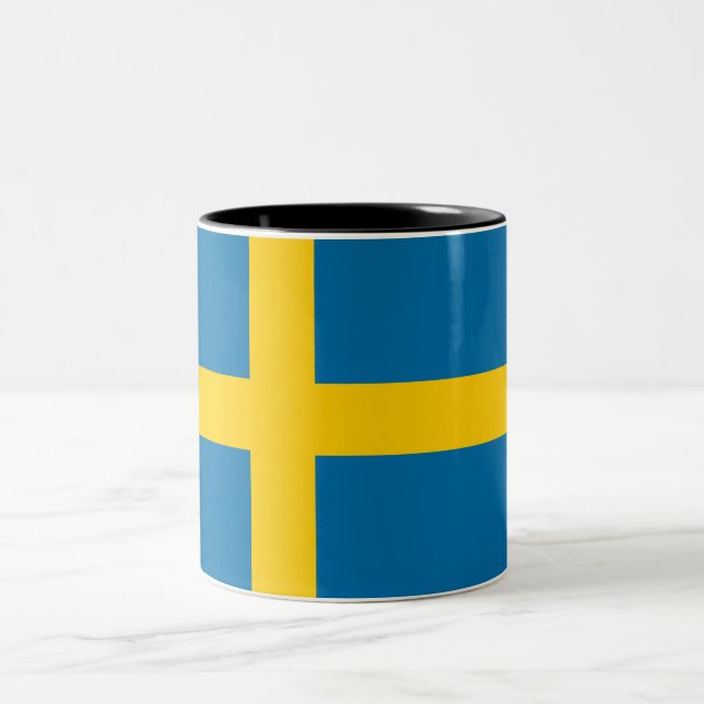 Taza Bicolor Bandera sueca (Suecia) (Centro)