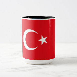 Taza Bicolor Bandera turca (Turquía)