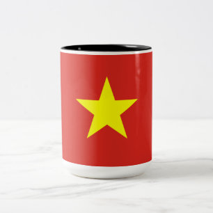 Taza Bicolor Bandera vietnamita (Vietnam)
